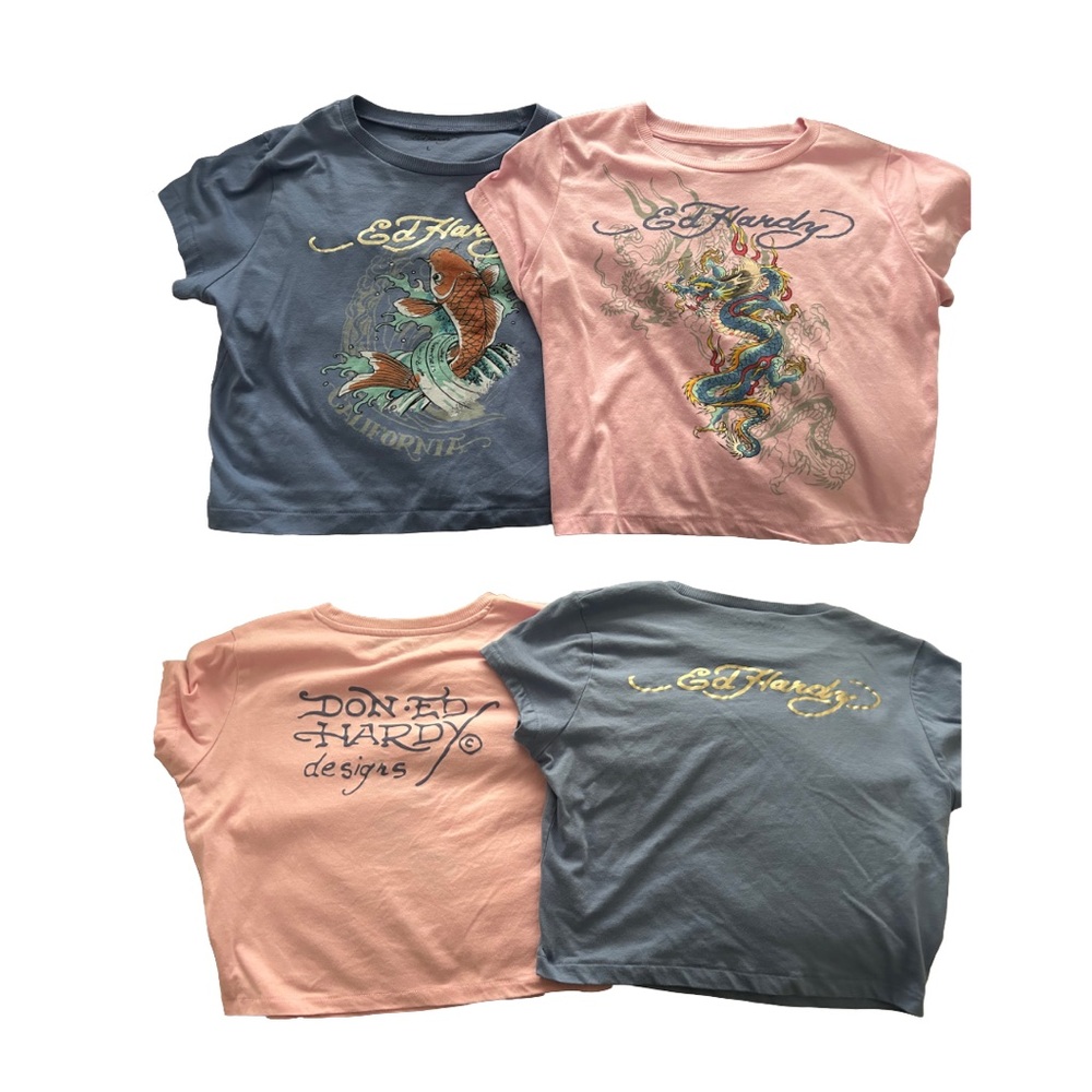 Ed Hardy Graphic Tee Bundle – Size Large